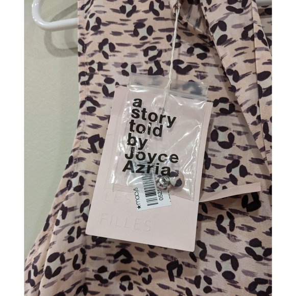 🆕 Avec Les Filles Sleeveless Print Top in Les Filles Pink Leopard Medium - Picture 6 of 8